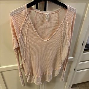 Free People - We The Free - Pink Sweater Size Small